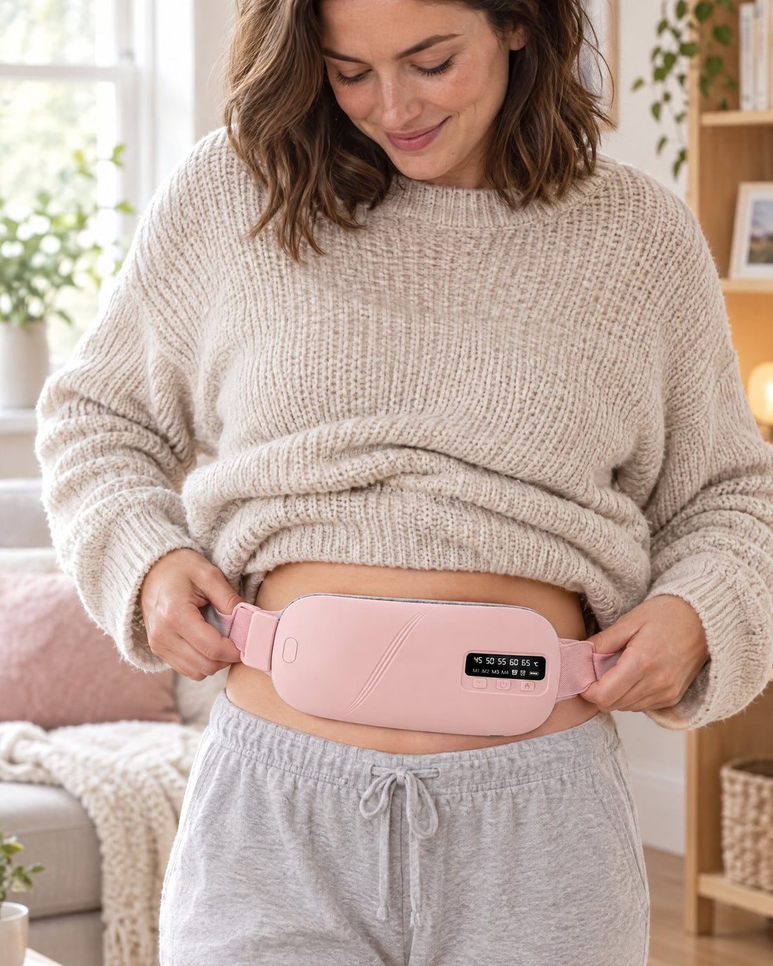 Fastening the Mello Soothe belt at home